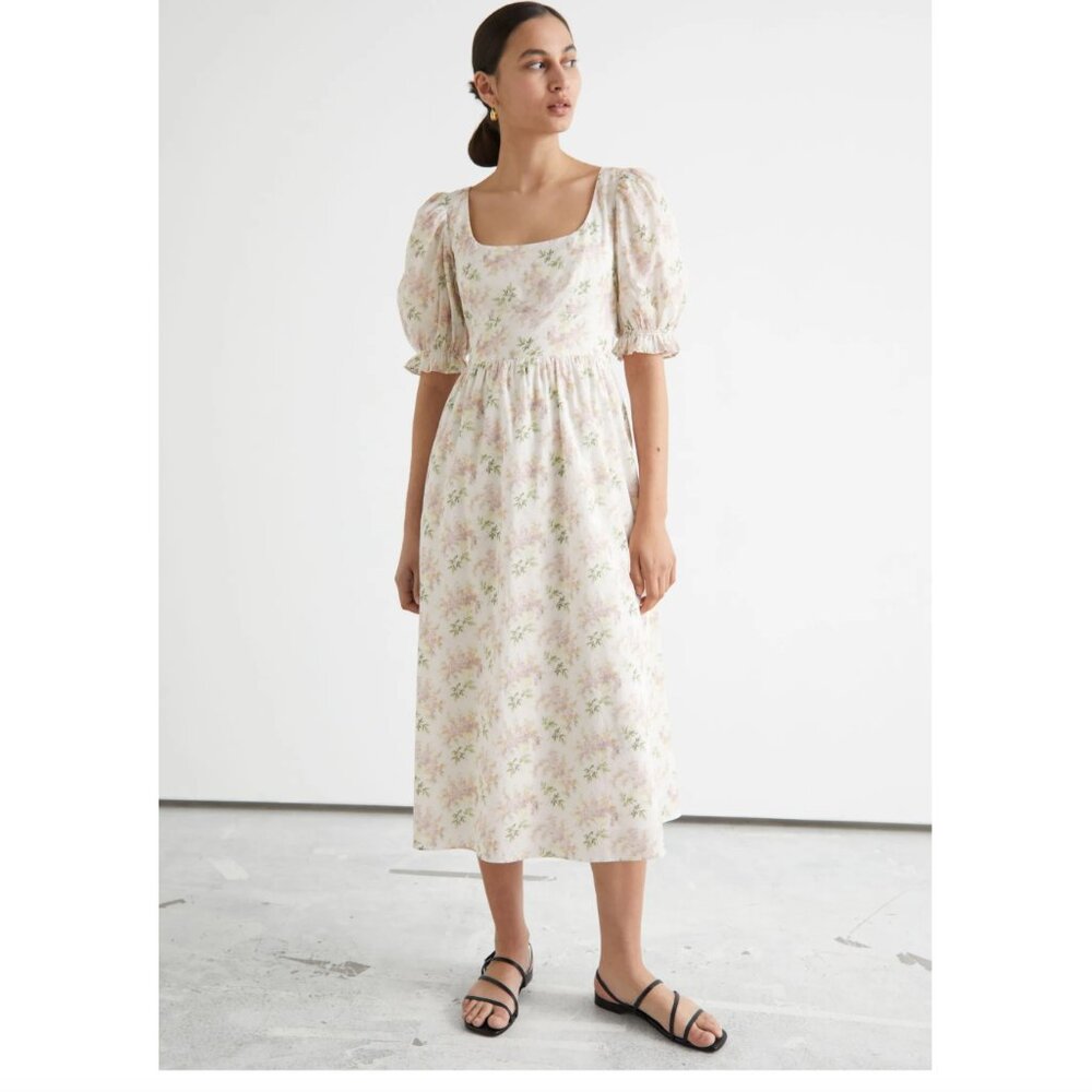 COPY - NWT & Other Stories Scoop Neck Midi Floral Dress Size 10